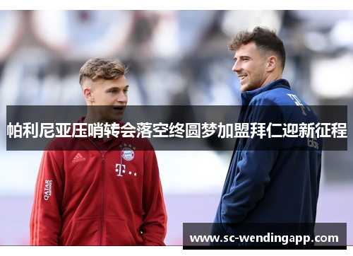 帕利尼亚压哨转会落空终圆梦加盟拜仁迎新征程 帕利尼亚压哨转会落空终圆梦加盟拜仁迎新征程